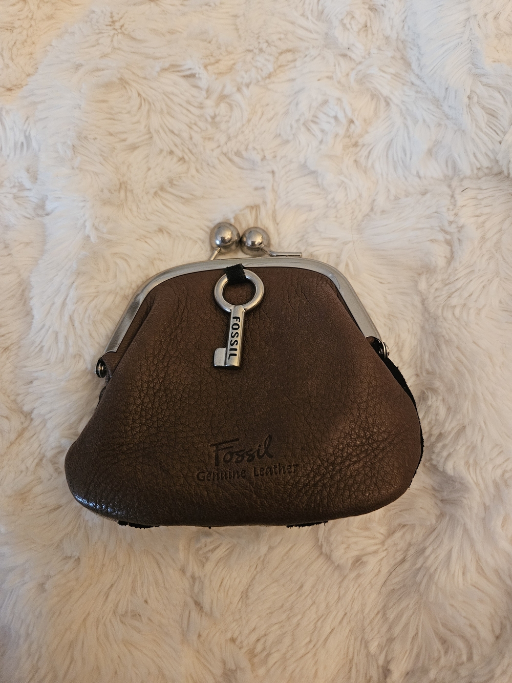 Fossil☆Striped Metallic Coin Purse - Picture 2 of 3